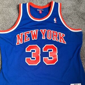 Mitchell & Ness Blue New York Jersey